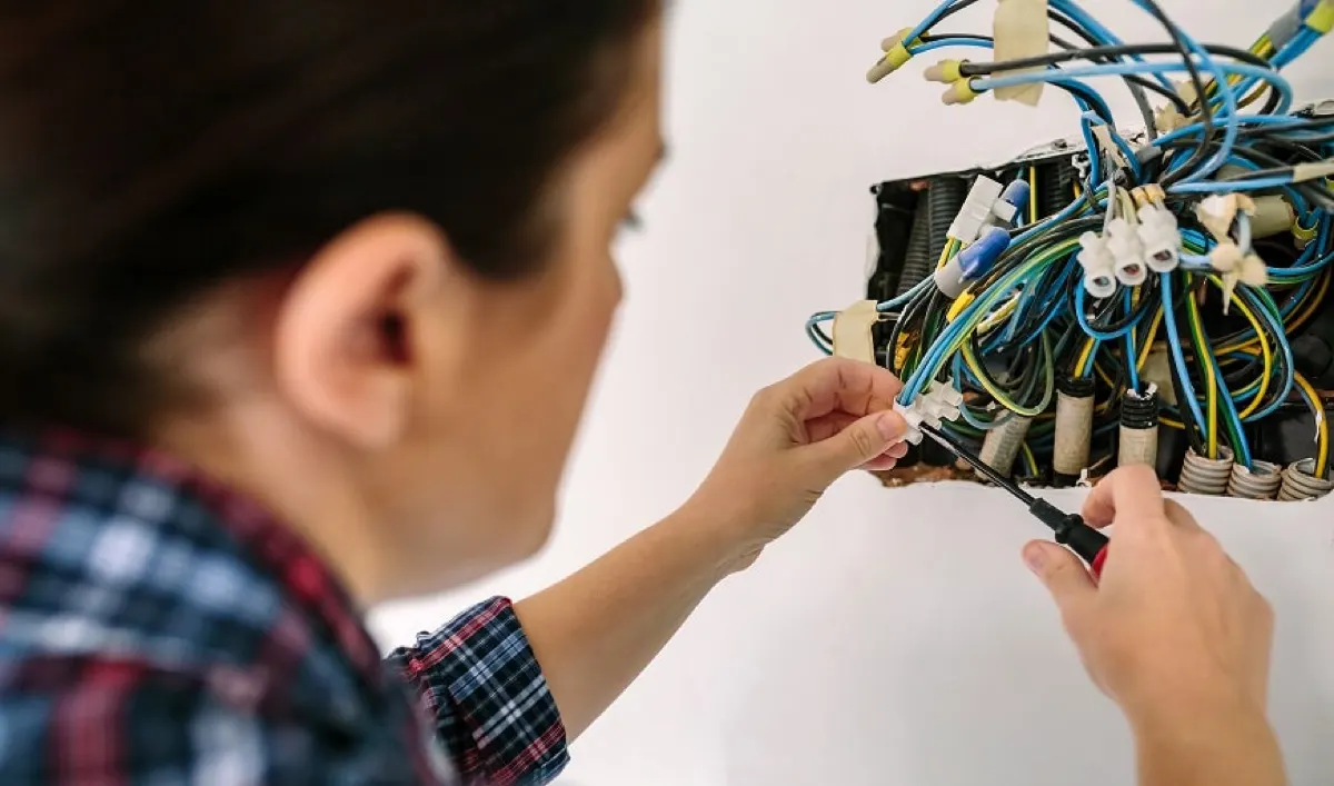 electrical installation of a house
