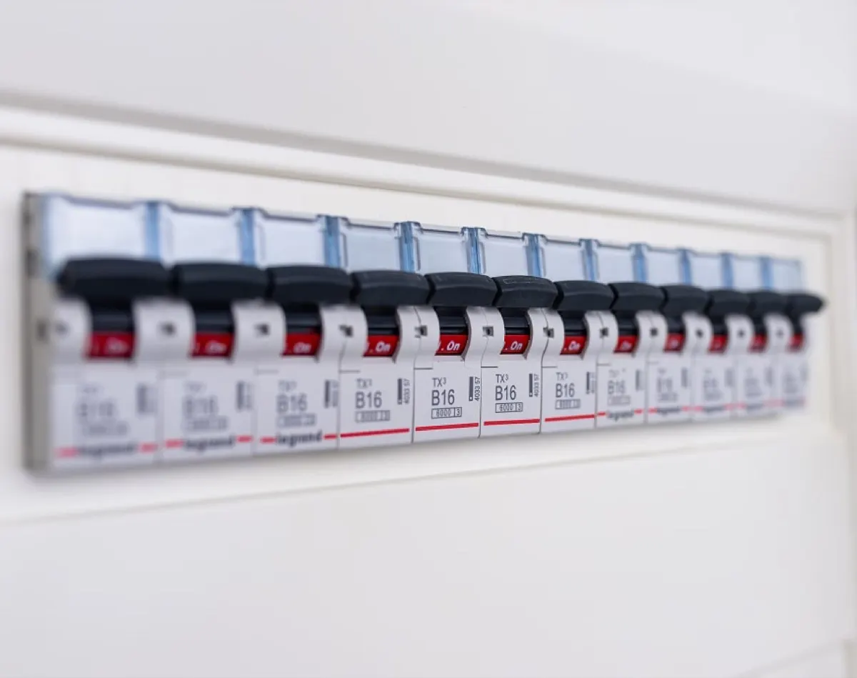 Switches in electrical fuse box