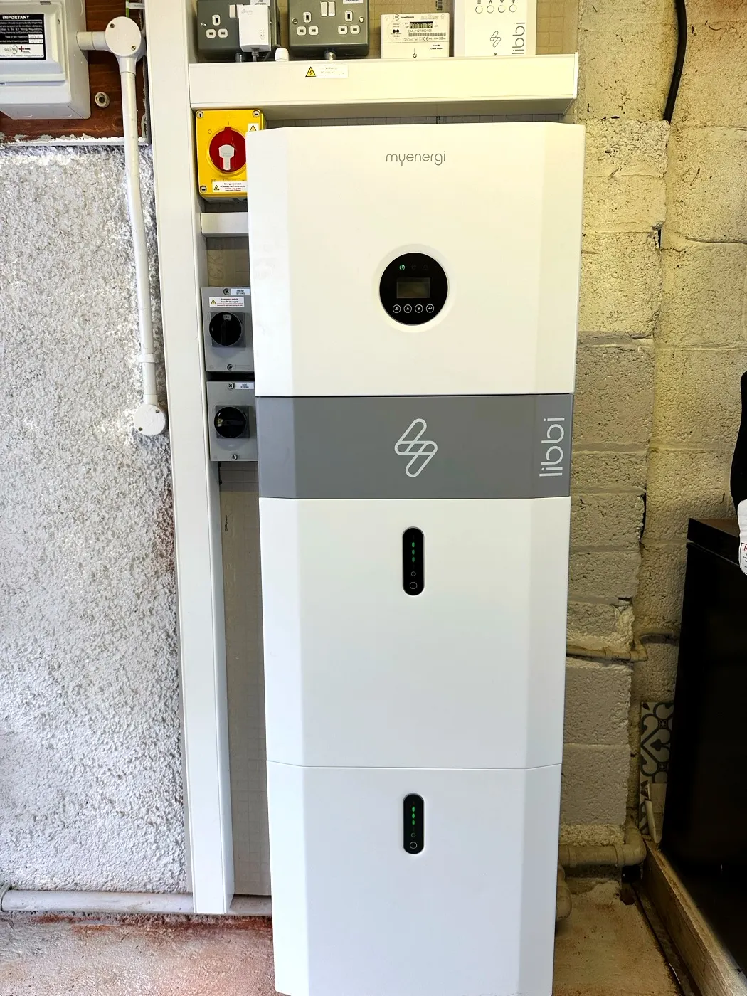 Floor-standing battery tower installation — Glow install
