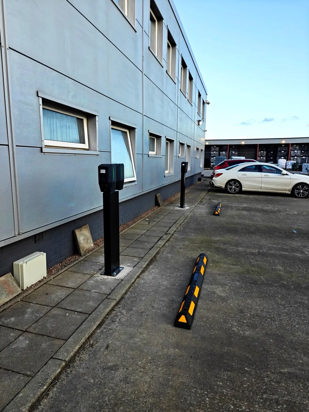 Workplace EV charging bays